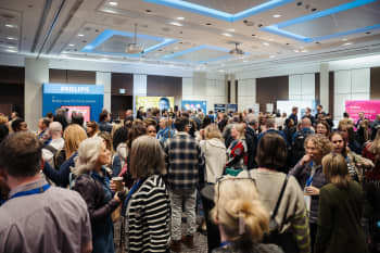Attendees at NCRL exploring the exhibition