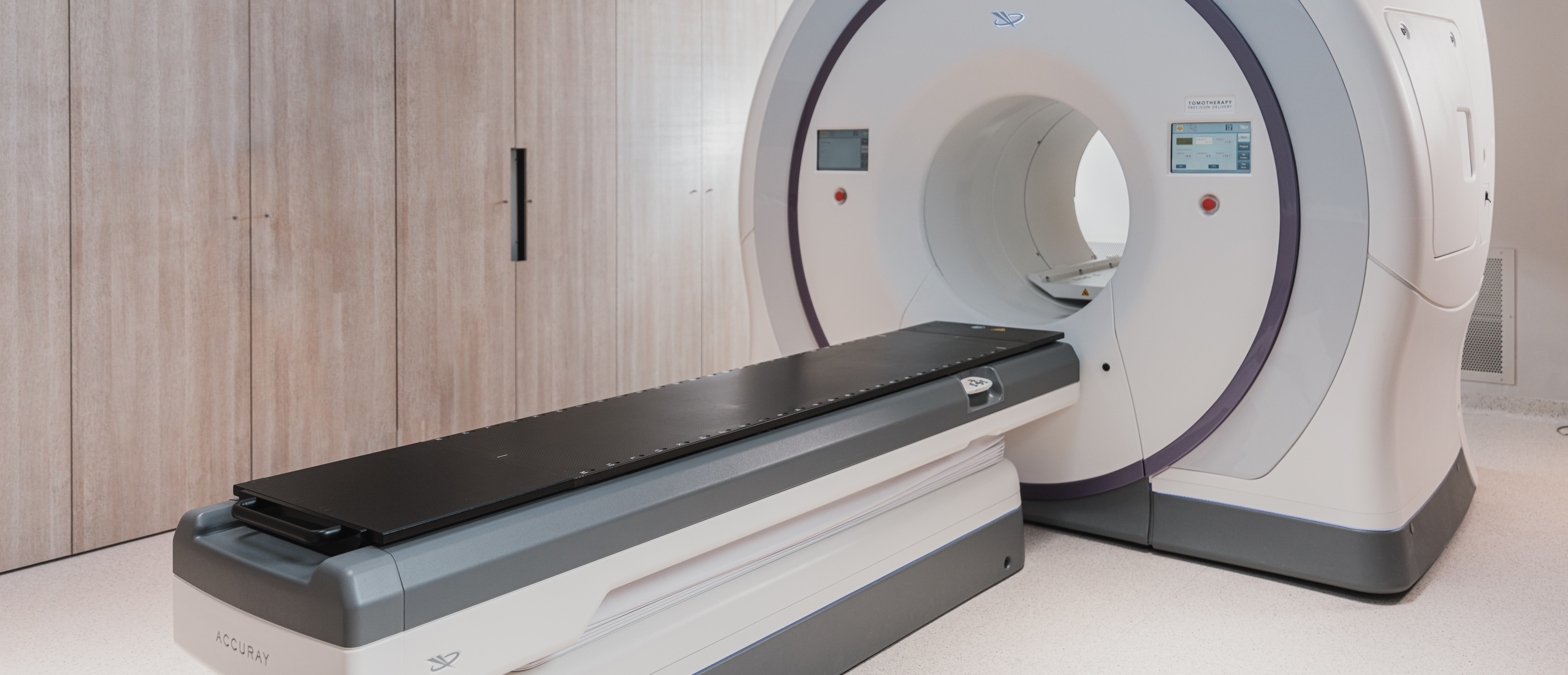 a large mri machine in a hospital room