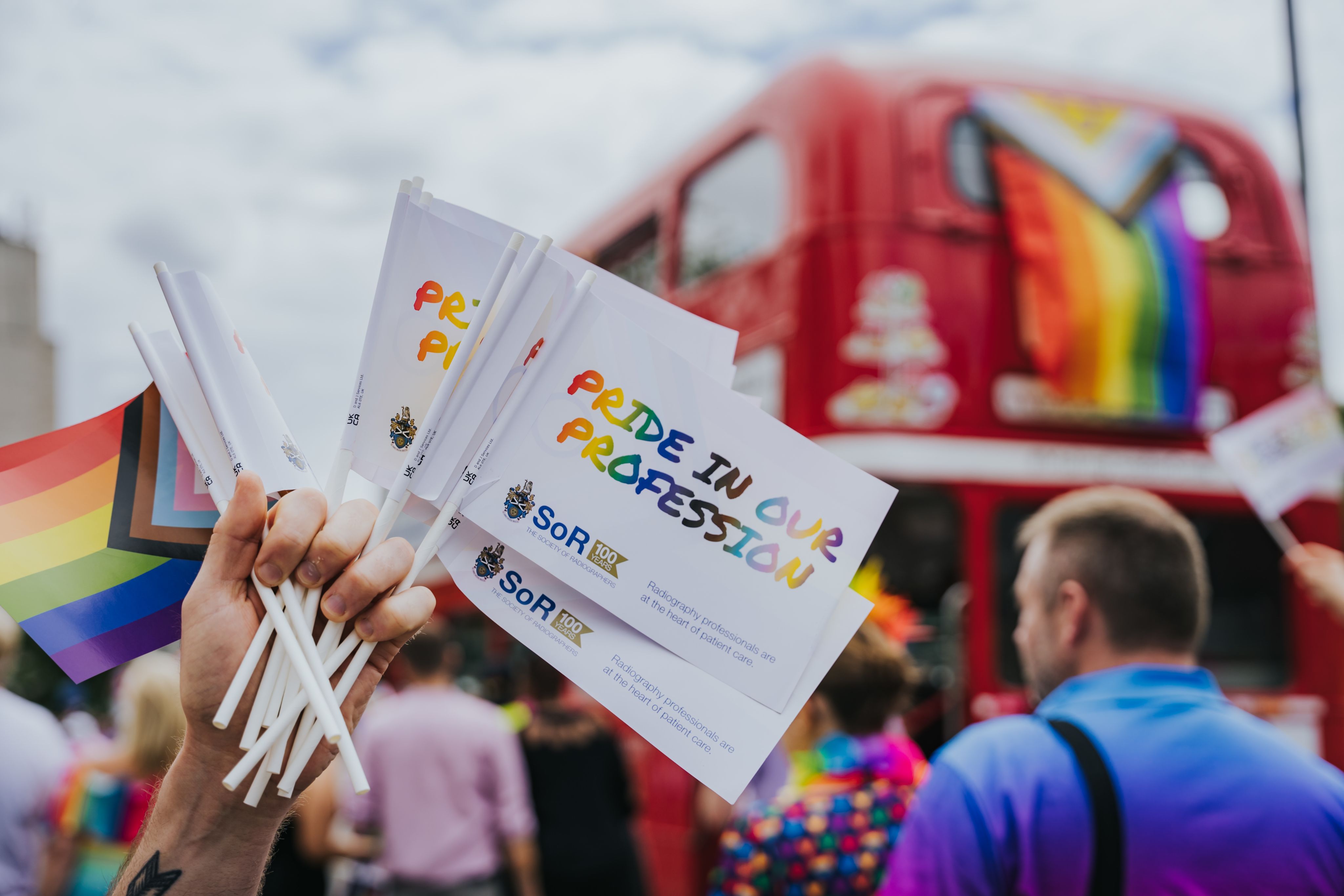 small pride in the profession support flags