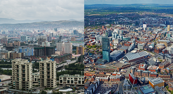 aerial view of city buildings during daytime